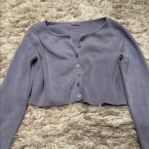 Brandy Melville Gray Cardigan Sweater